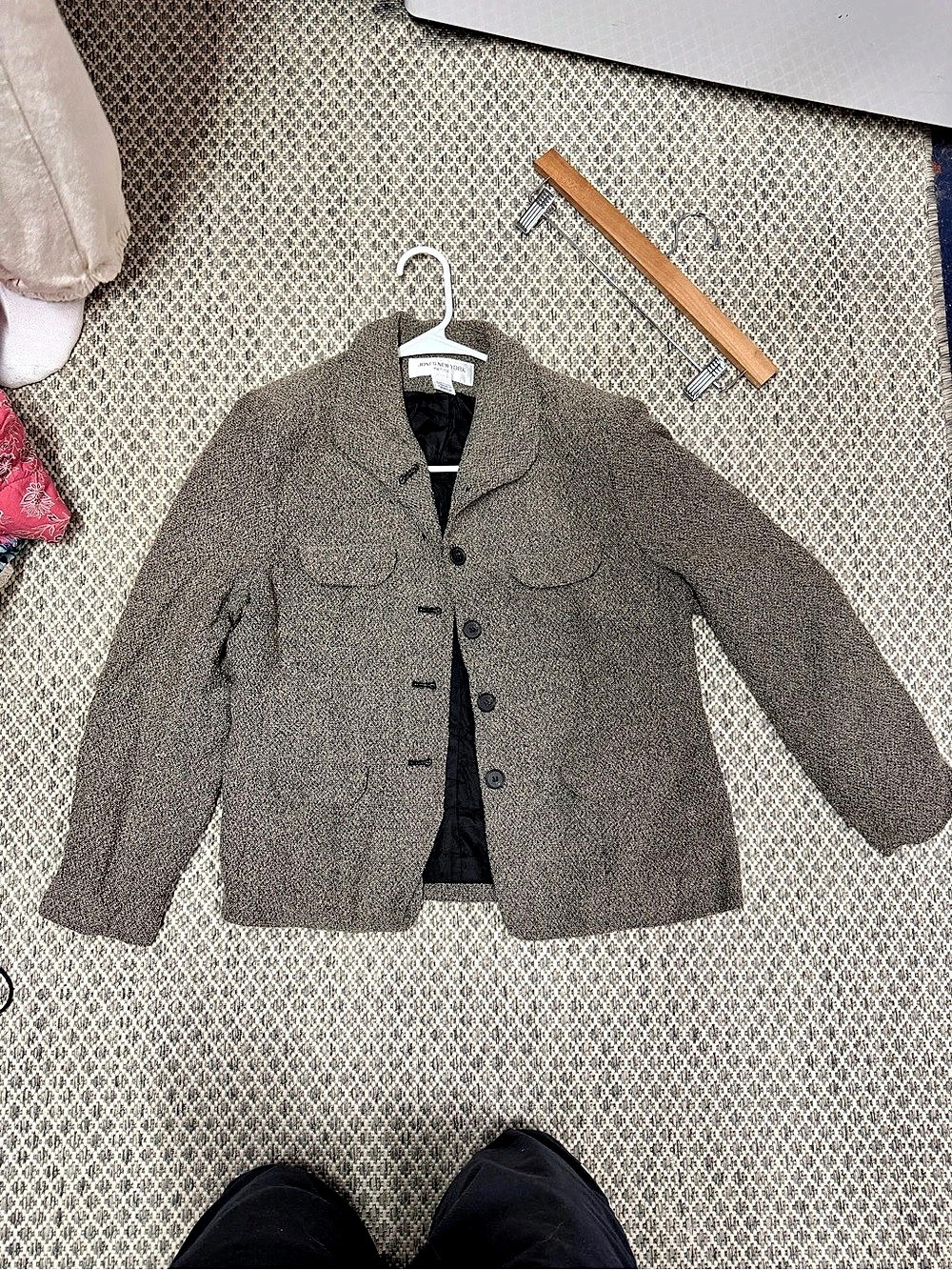 Jones New York Wool Blazer in Brown